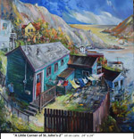 A Little Corner of St. John's-2, Oil on Canvas